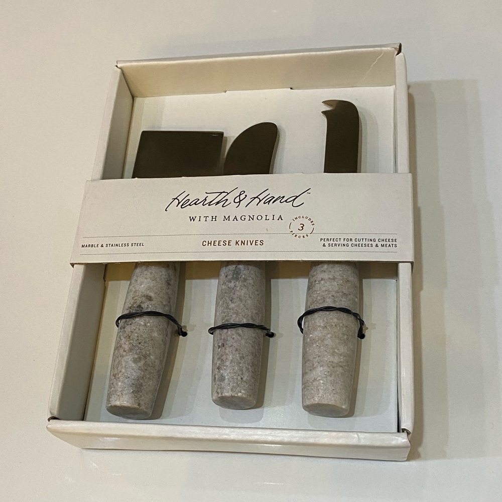 Hearth & Hand Stone Handle Cheese Knives